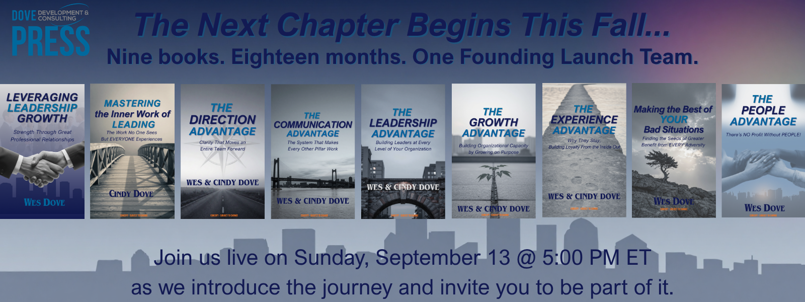 Dove Development & Consulting newsletter banner — We're inviting a few people behind the scenes