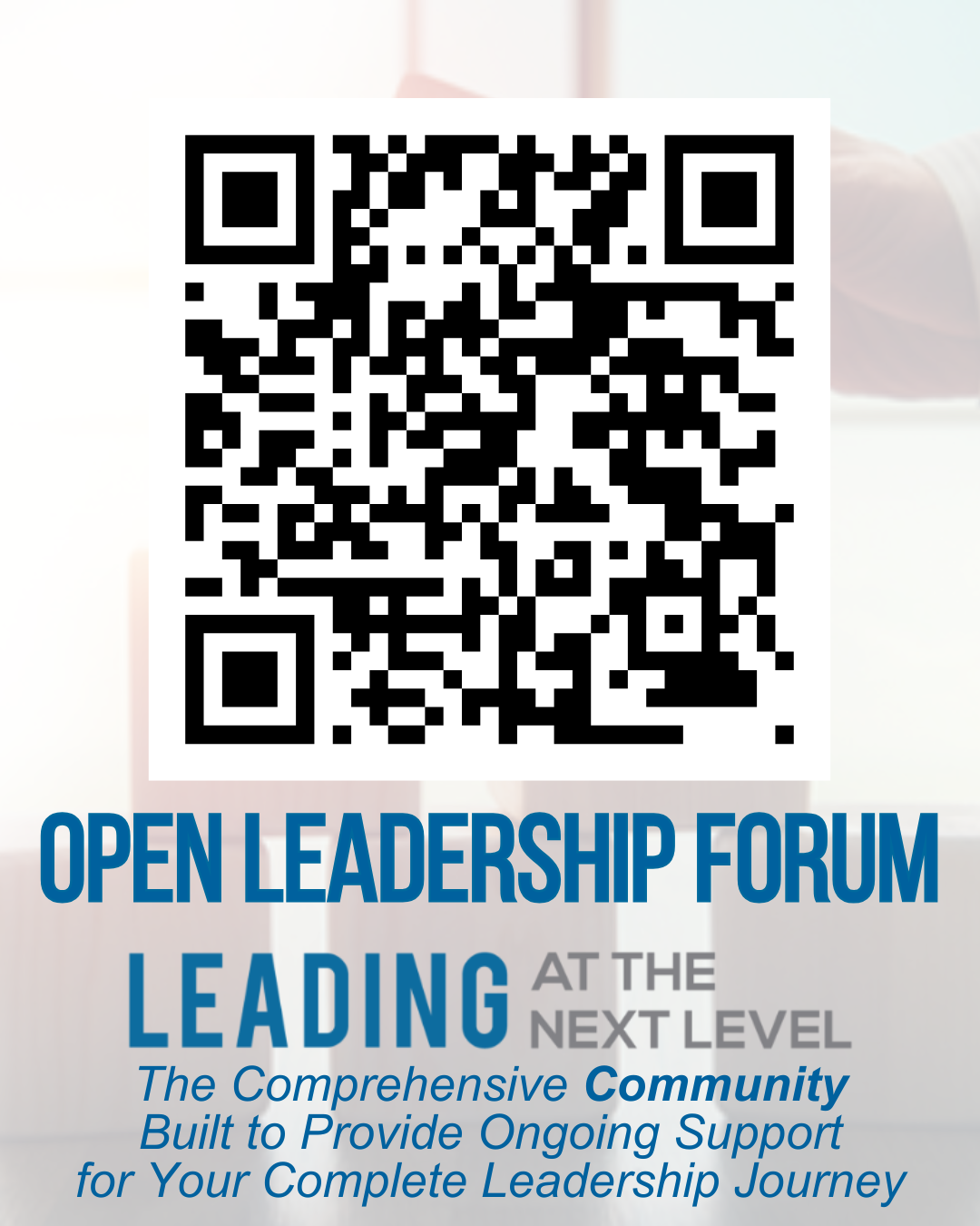 QR code to access the Open Leadership Forum community