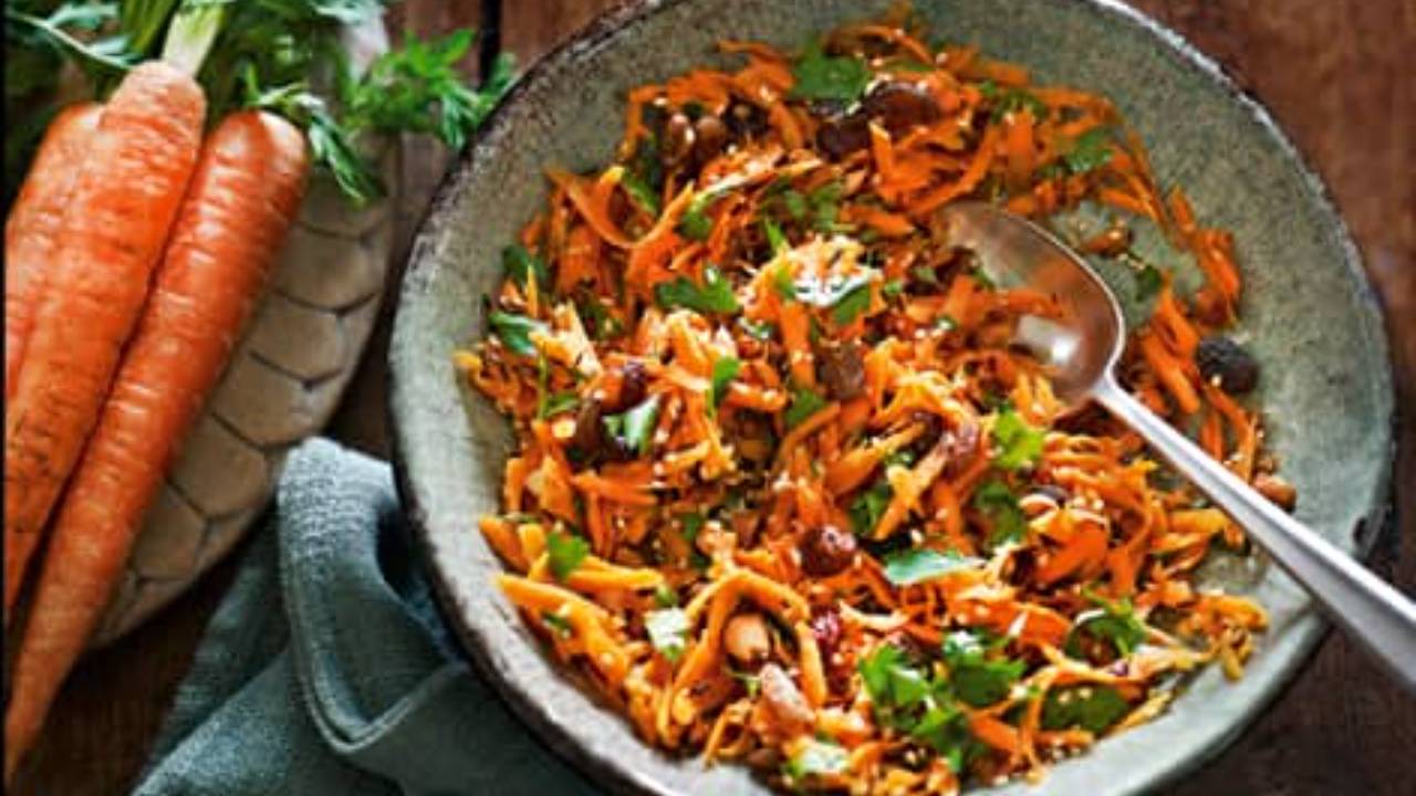 Grated Carrot Coconut Salad