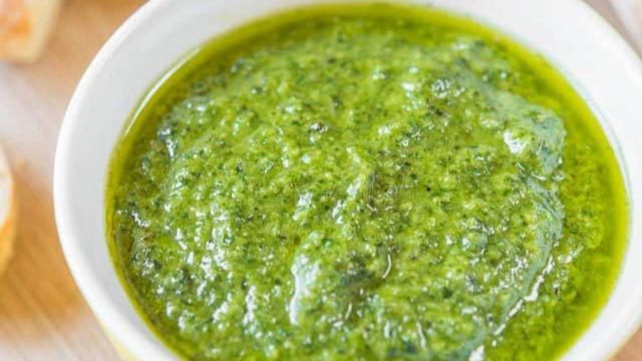 Pesto Dip yummy way to add seeds & nuts