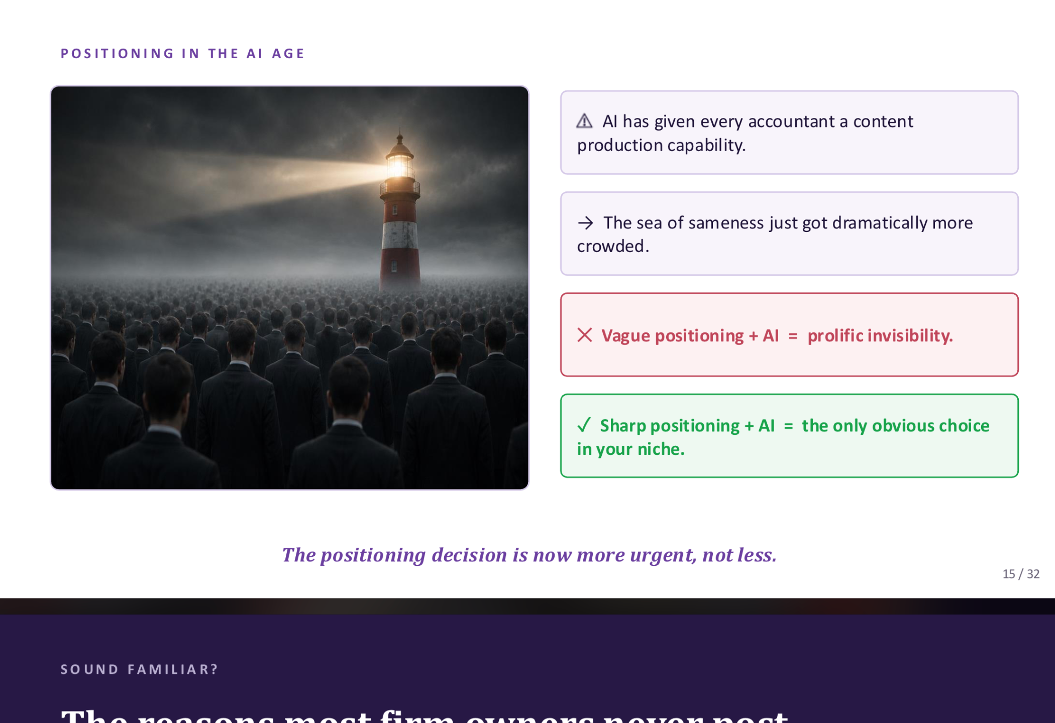 PLACEHOLDER - the Sea of Sameness / Lighthouse slide from the deck