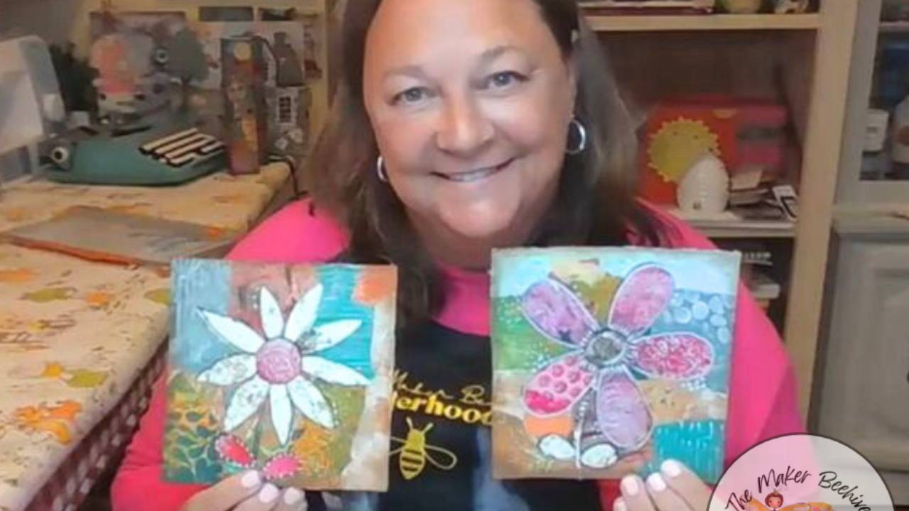 Easy Abstract Flower Collage
