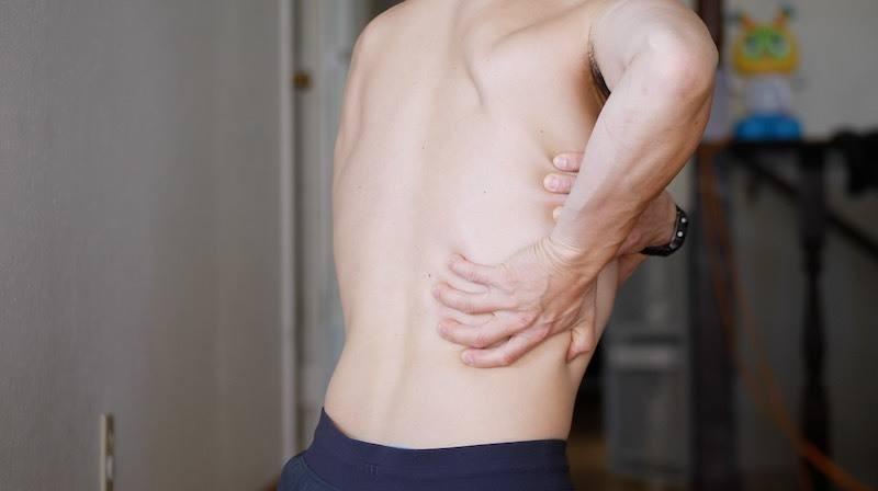 person with back pain