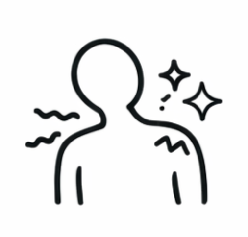 Free stiff, crunchy shoulders