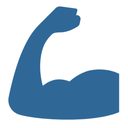 strong flexed arm