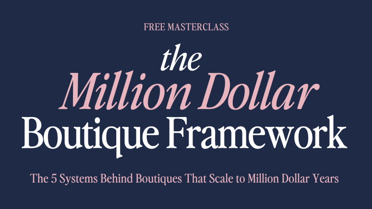 the million dollar boutique framework masterclass image