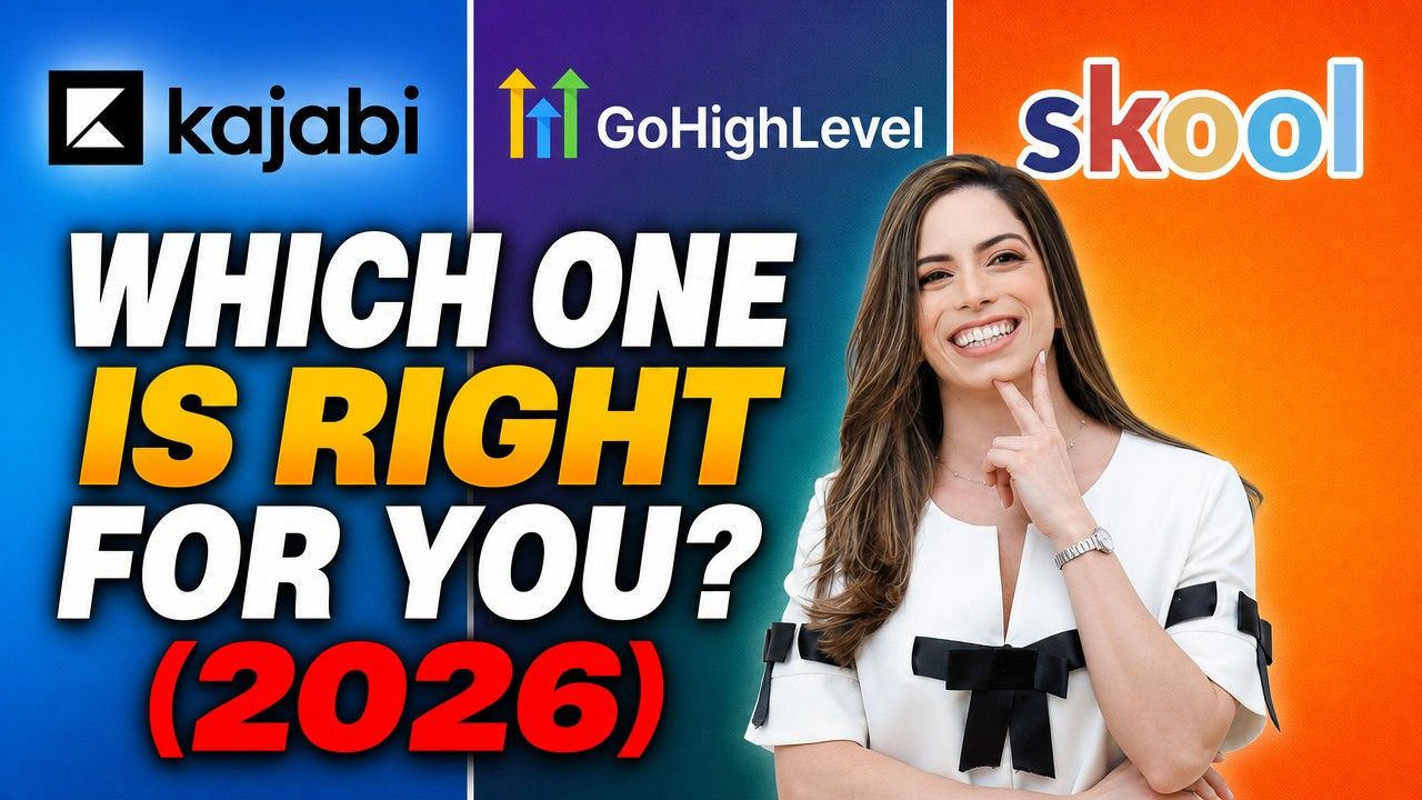 Comparing Kajabi, GoHighLevel and Skool for creating online courses in 2026