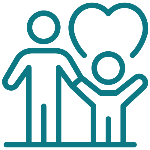 Icon representing Mariposa's SEL courses for parents to build trust, empathy, and connection with their children