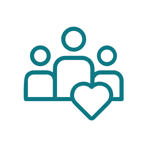 Icon representing collaborative social-emotional learning community for parents and educators