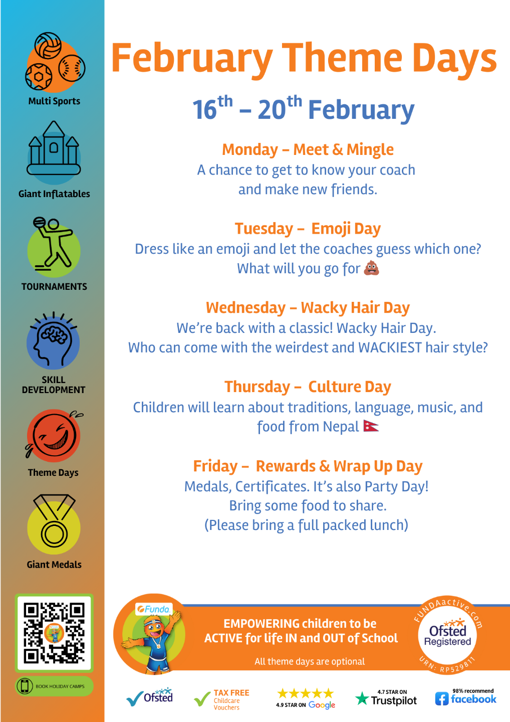 FUNDA Holiday Camp Theme Days