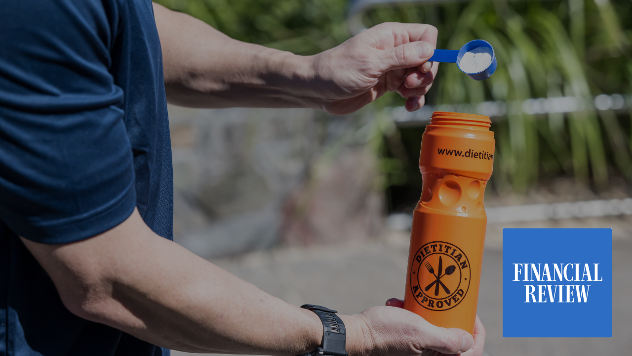 Australian Financial Review logo – Taryn Richardson quoted on electrolytes, sodium needs, and hydration for triathletes.