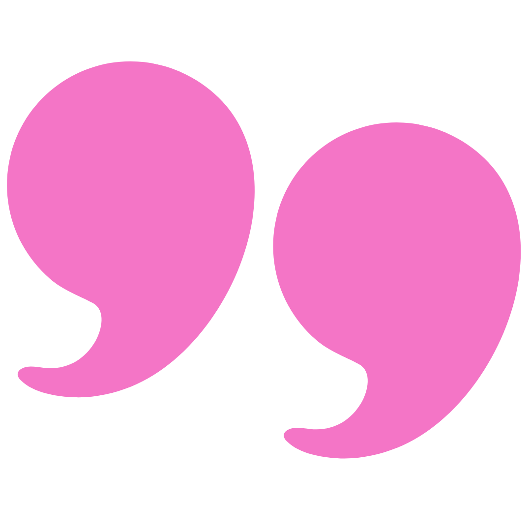 hot pink quotation mark