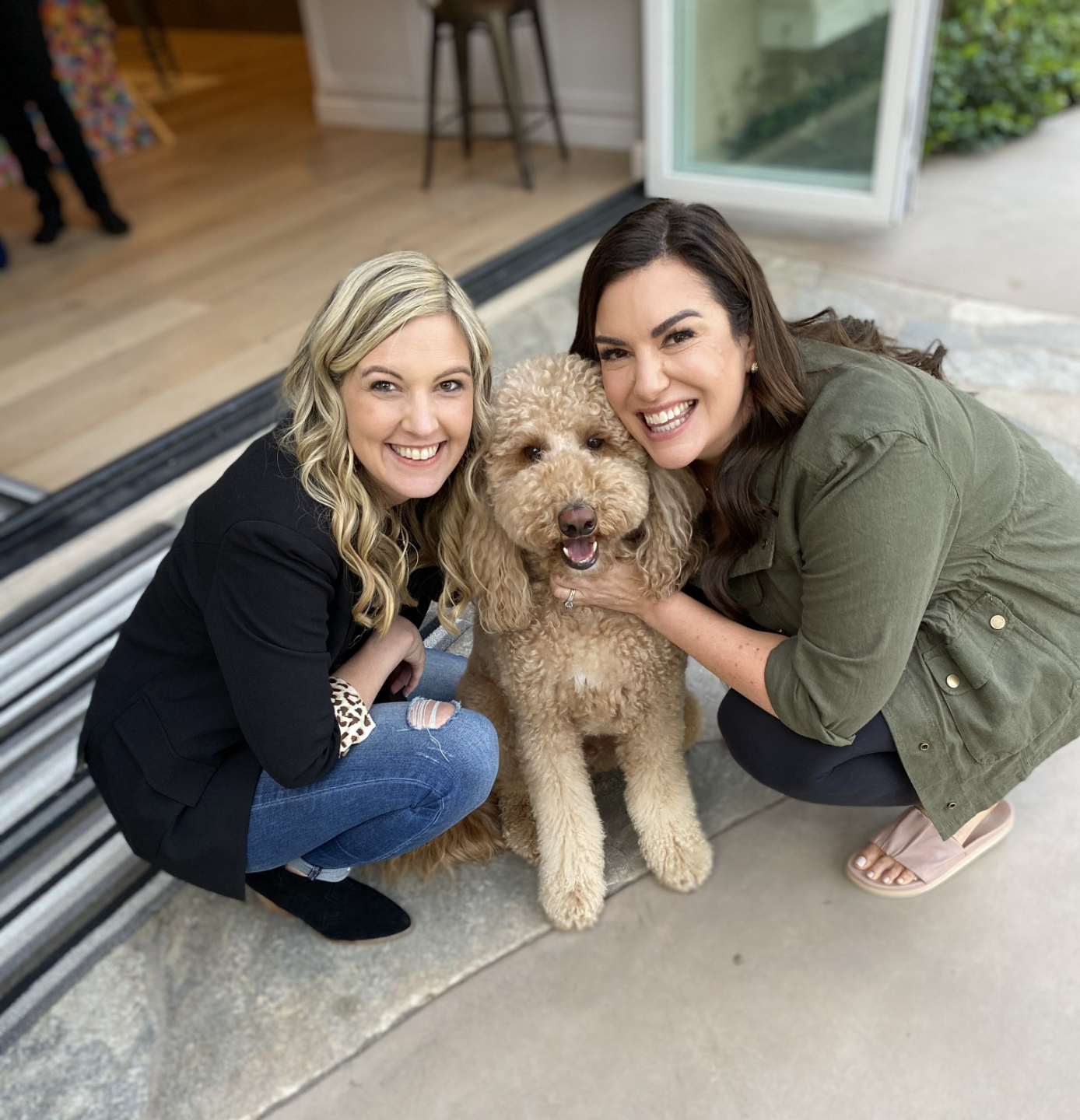 Amy Porterfield and Jamie Trull with Amy's dog Scout - DCA Collaboration and Success Stories