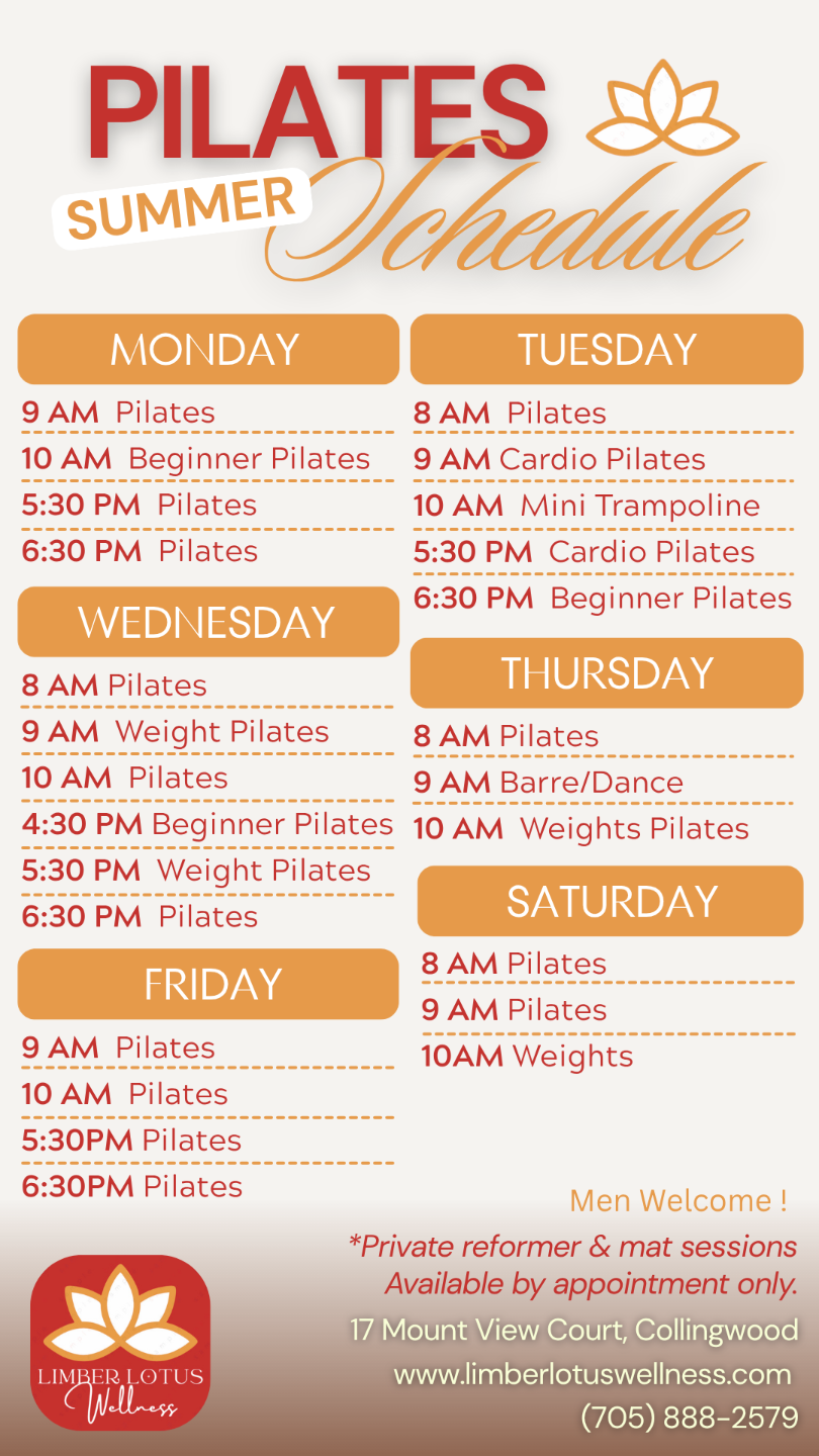 Classes Schedule