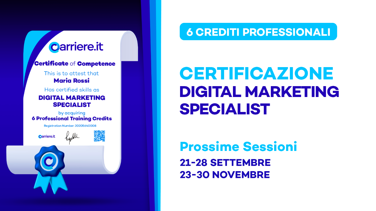 Certificazione, Attestato, Digital Marketing Fundamentals