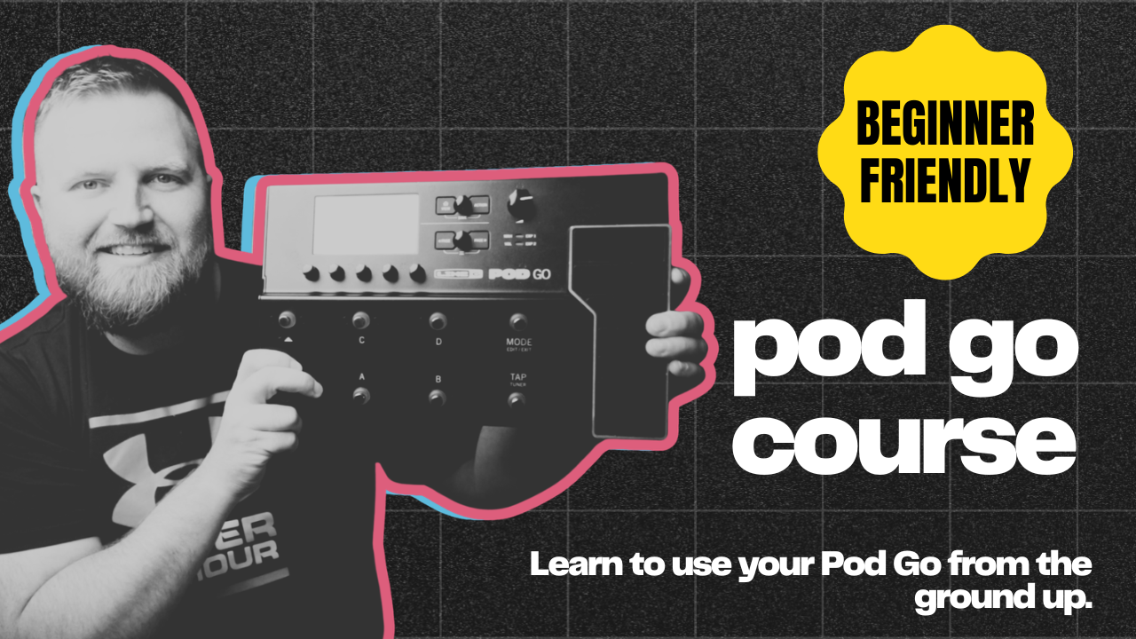 POD Go Course “Master your rig, unlock its full power.” A complete step-by-step course that teaches you how to build presets, shape your tone, and confidently use POD Go in a live worship setting.