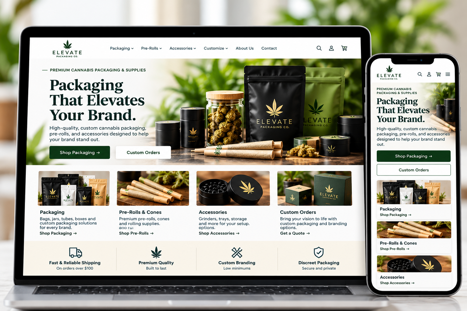Retail & E-commerce Website $600