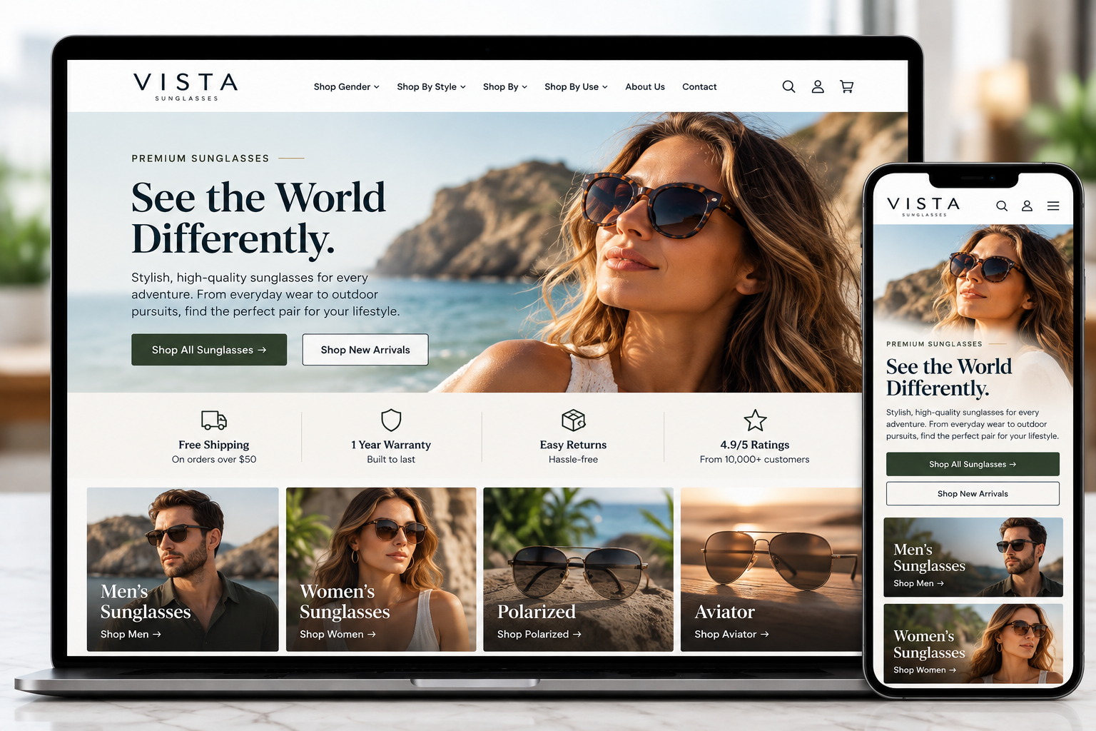 Retail & E-commerce Website $600