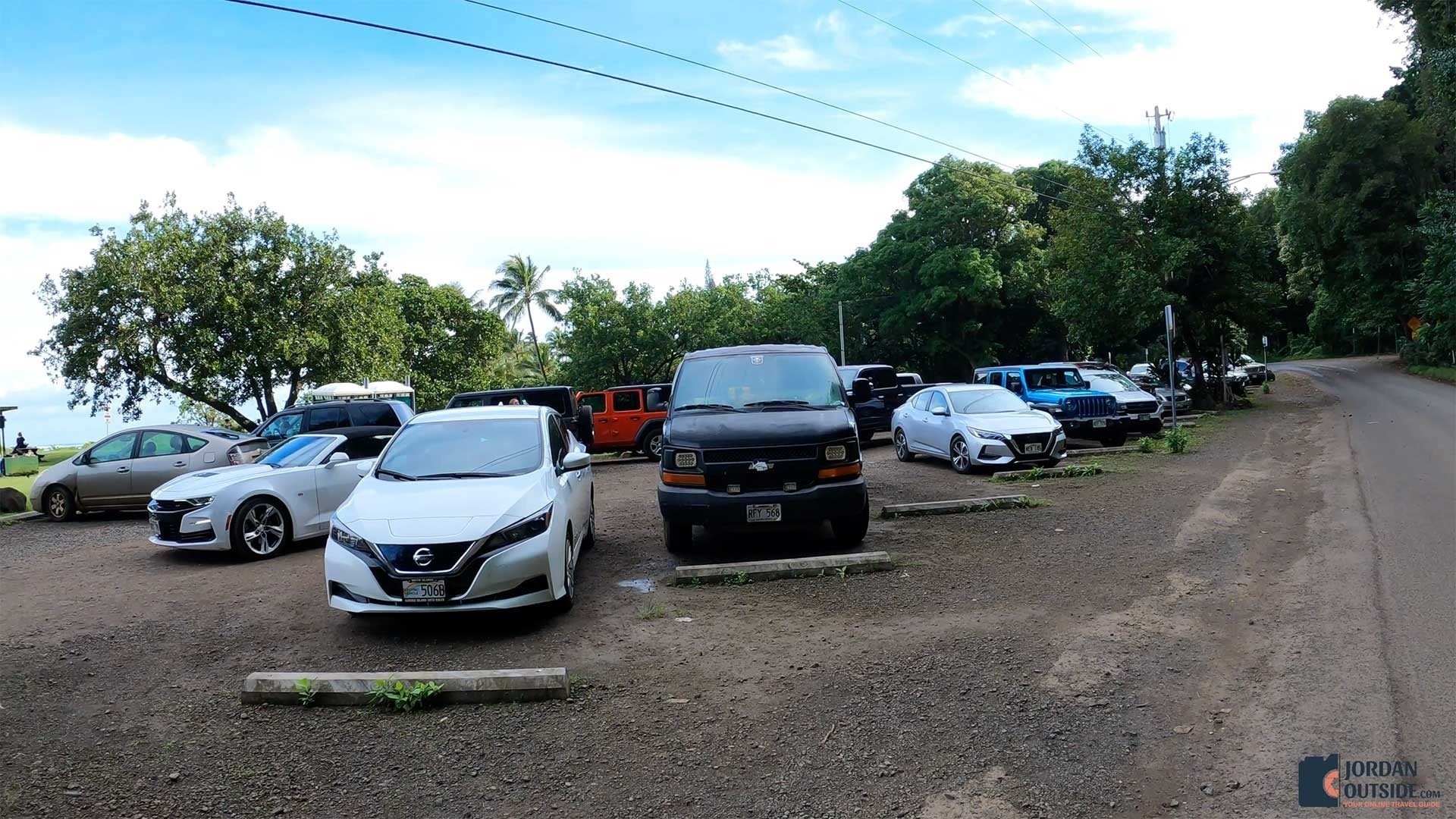 Cannon's Beach, Kauai - Parking Lot