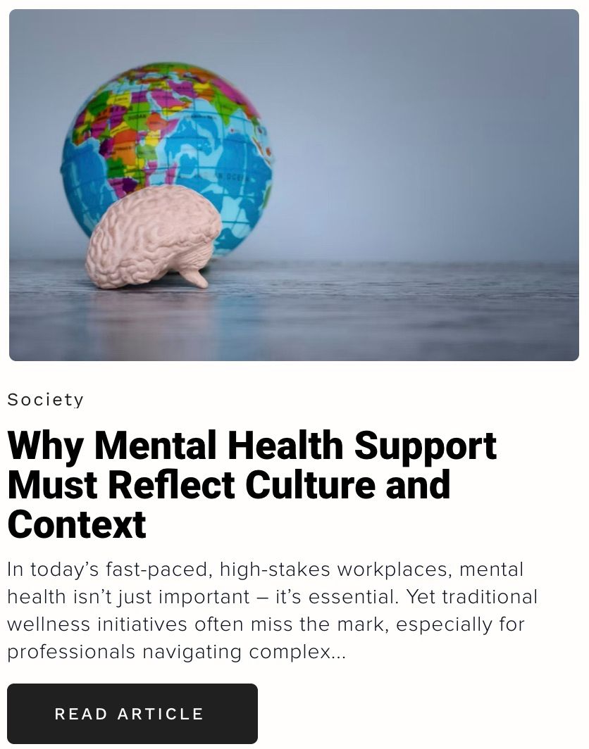 Published Article on Brainz for Cultural Therapy