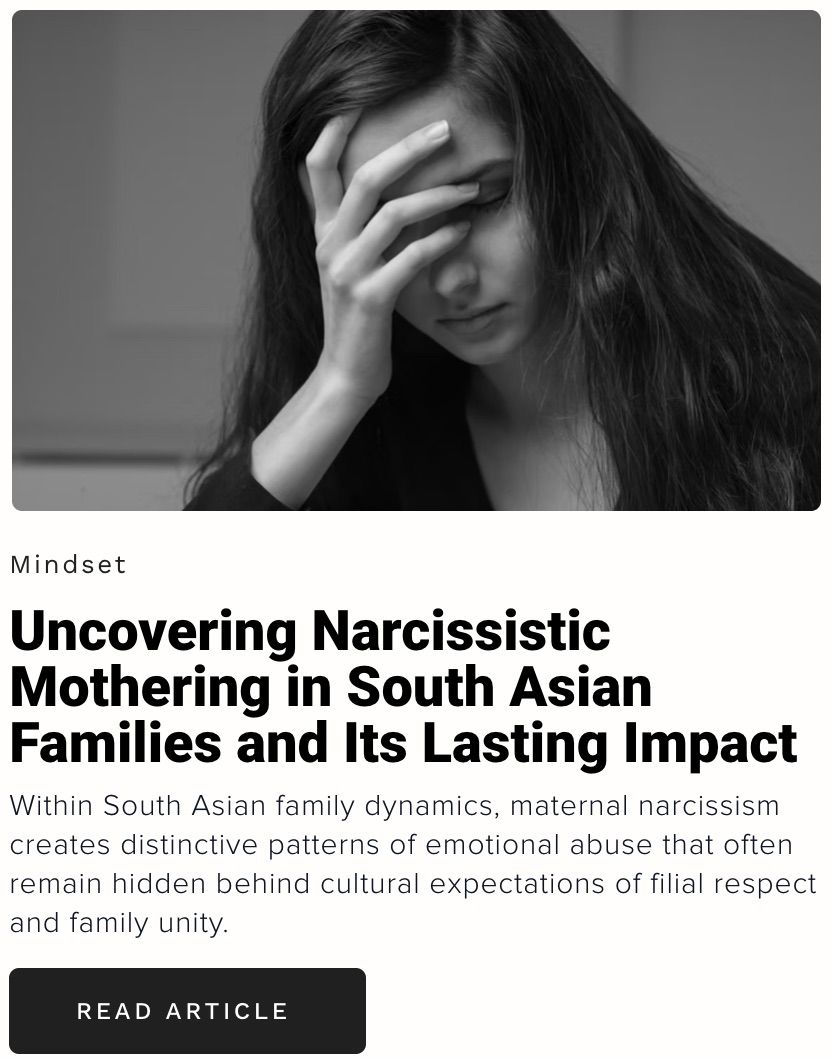 Published article on narcissistic mother in south asian families