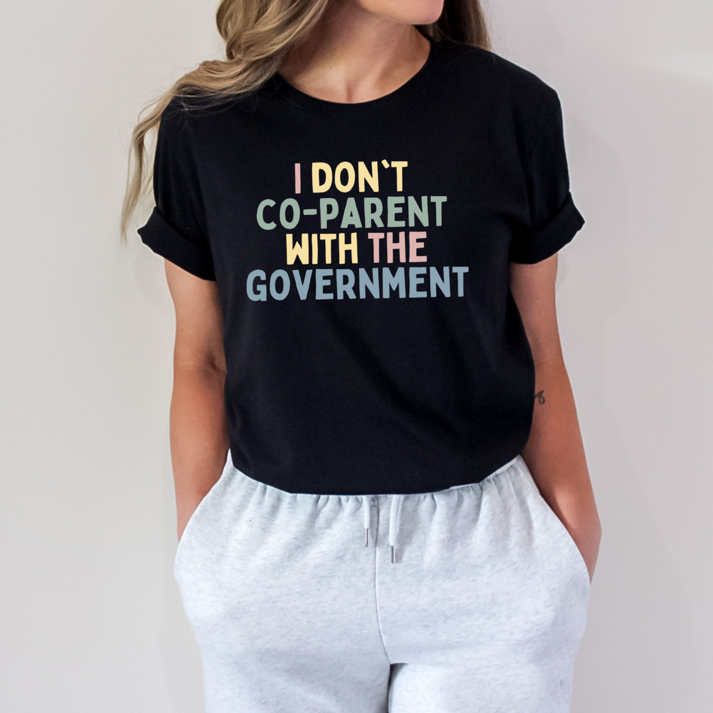 I don't coparent with the government shirt homeschool shirt anti government shirt mom shirt gift for mom mothers day shirt
