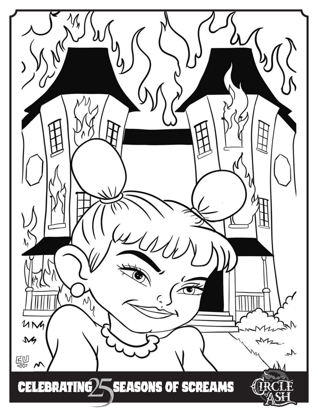 Circle of Ash coloring sheet: The Manor