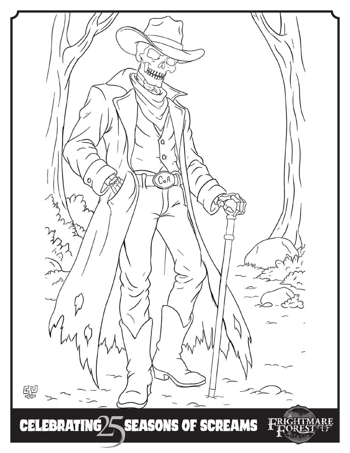 Circle of Ash coloring sheet: The Bonefather