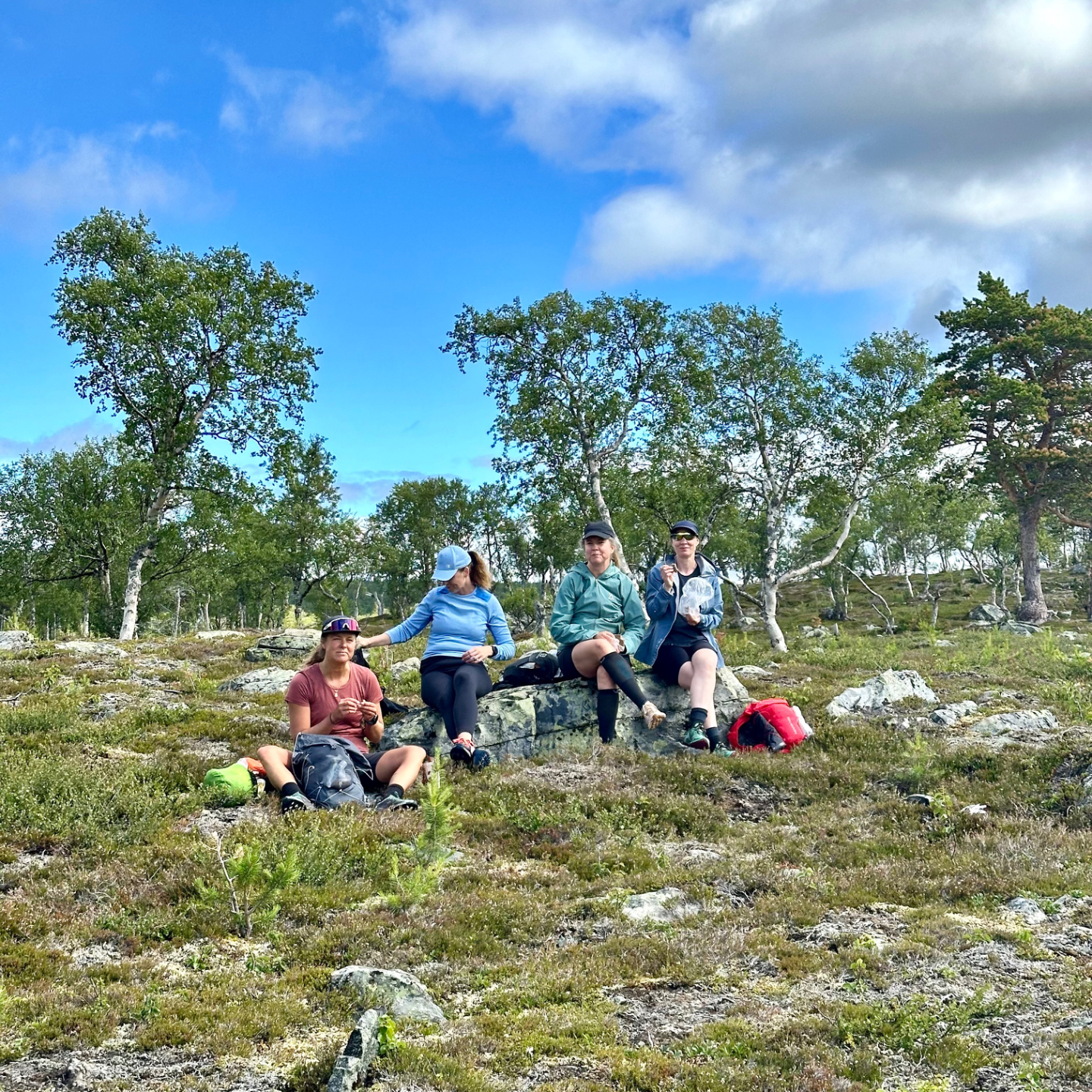 Tauko tunturissa juoksuryhmän kanssa