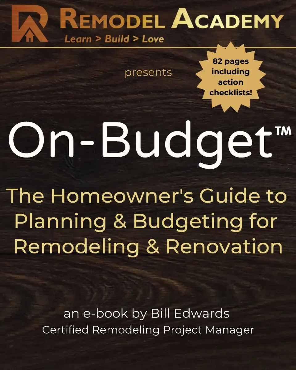 free On-Budget ebook from Remodel Academy