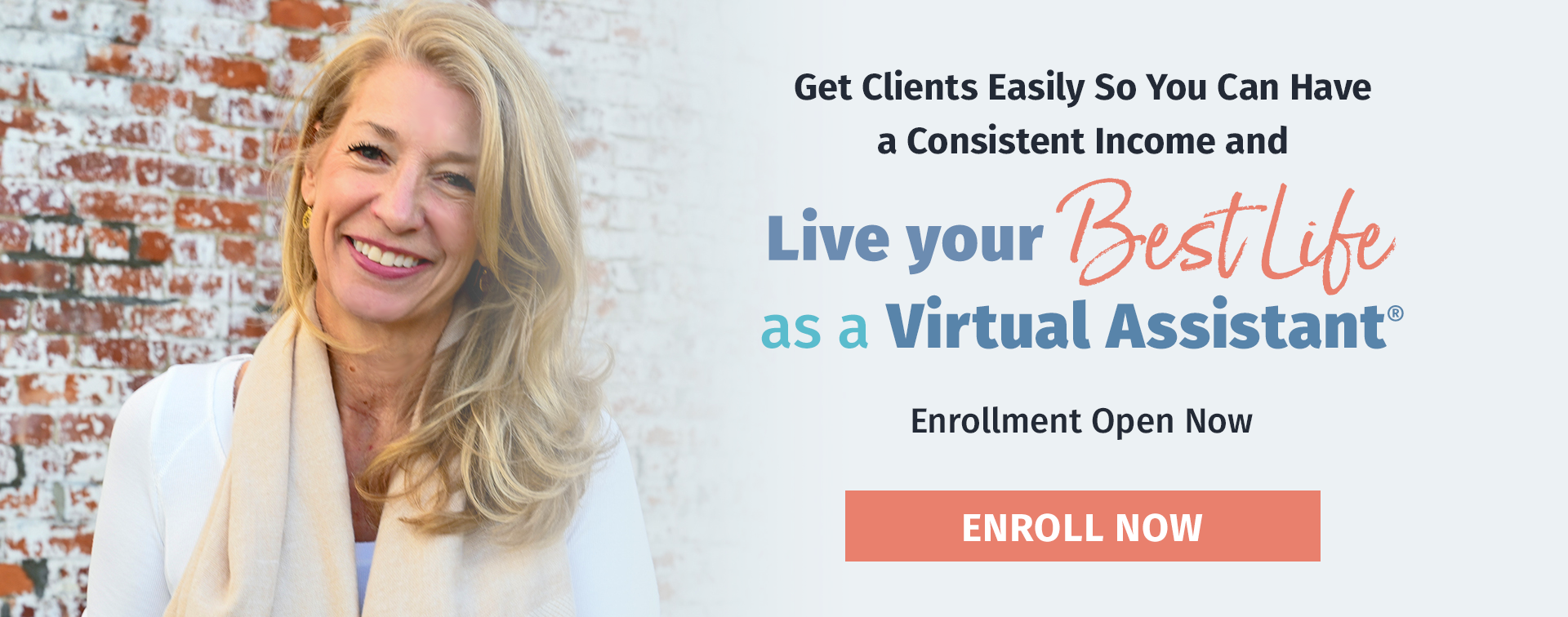 Live Your Best Life as a Virtual Assistant. Build a Business That Supports Your Life - Not the Other Way Around. Enrollment Open Now -Closes Thursday at Midnight