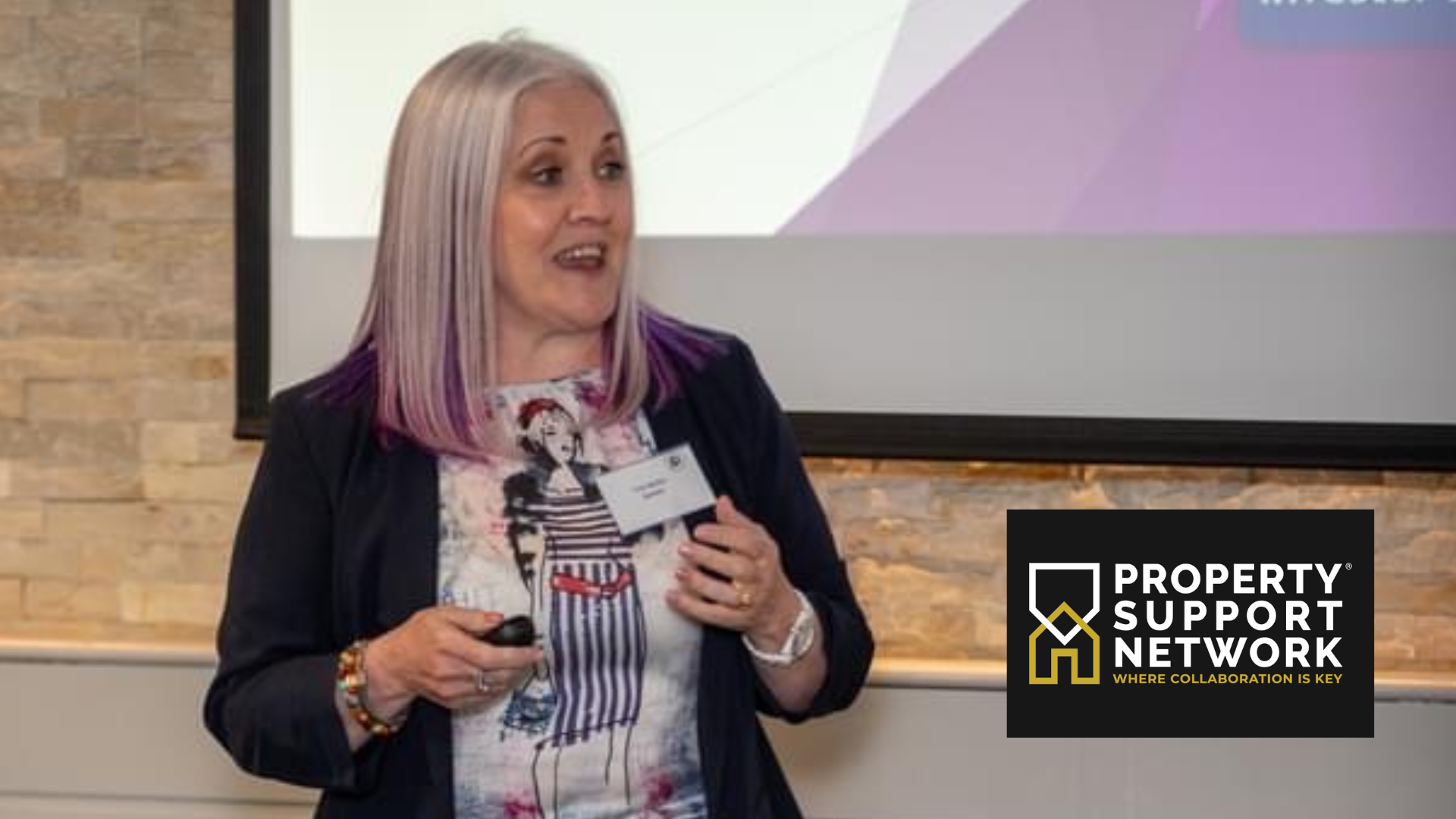 Trish McGirr speaking at Nottingham Property Support Network