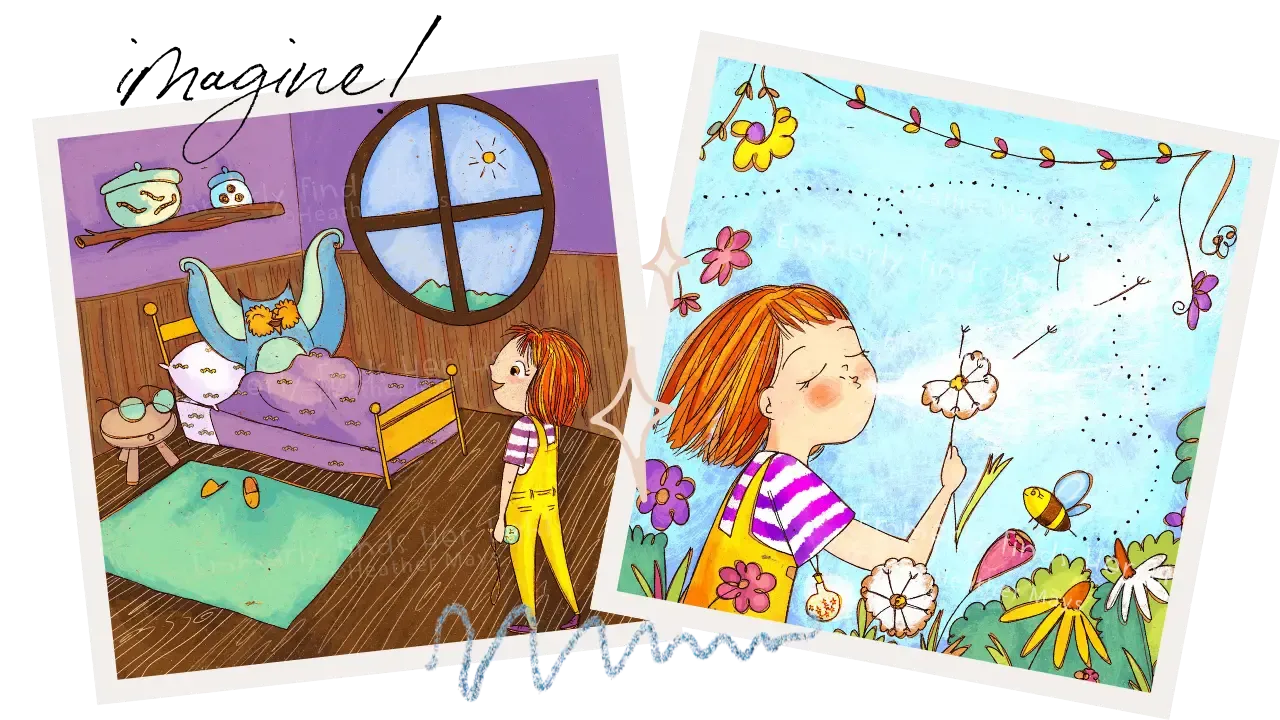 cartoon girl from children's book