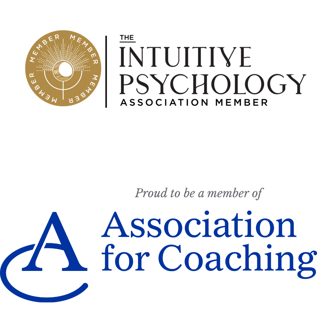 A row of badges and logos showcasing Karen Sutton's achievements, including the Golden Peacock Award for Sales Training.