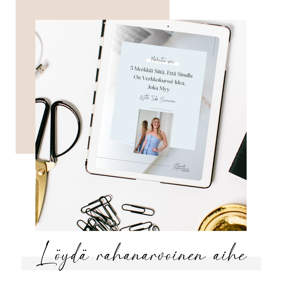 Verkkokurssiyrittäjän opas