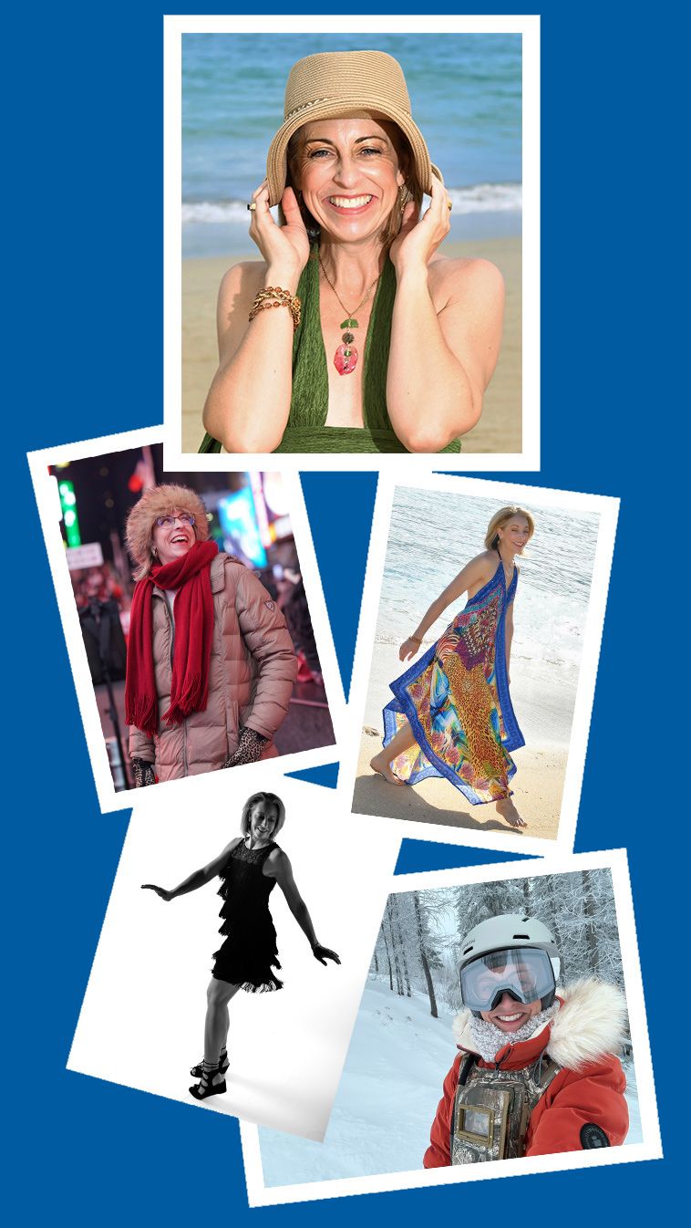 Collage of photos of Charis Santillie