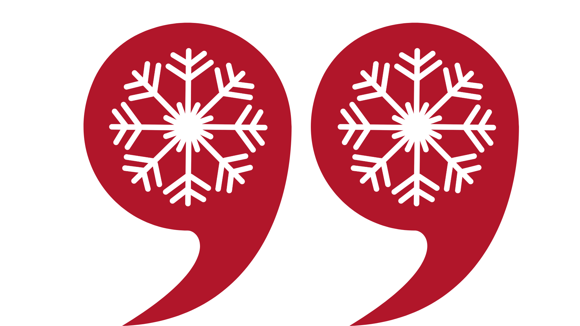 An icon of red quotation marks