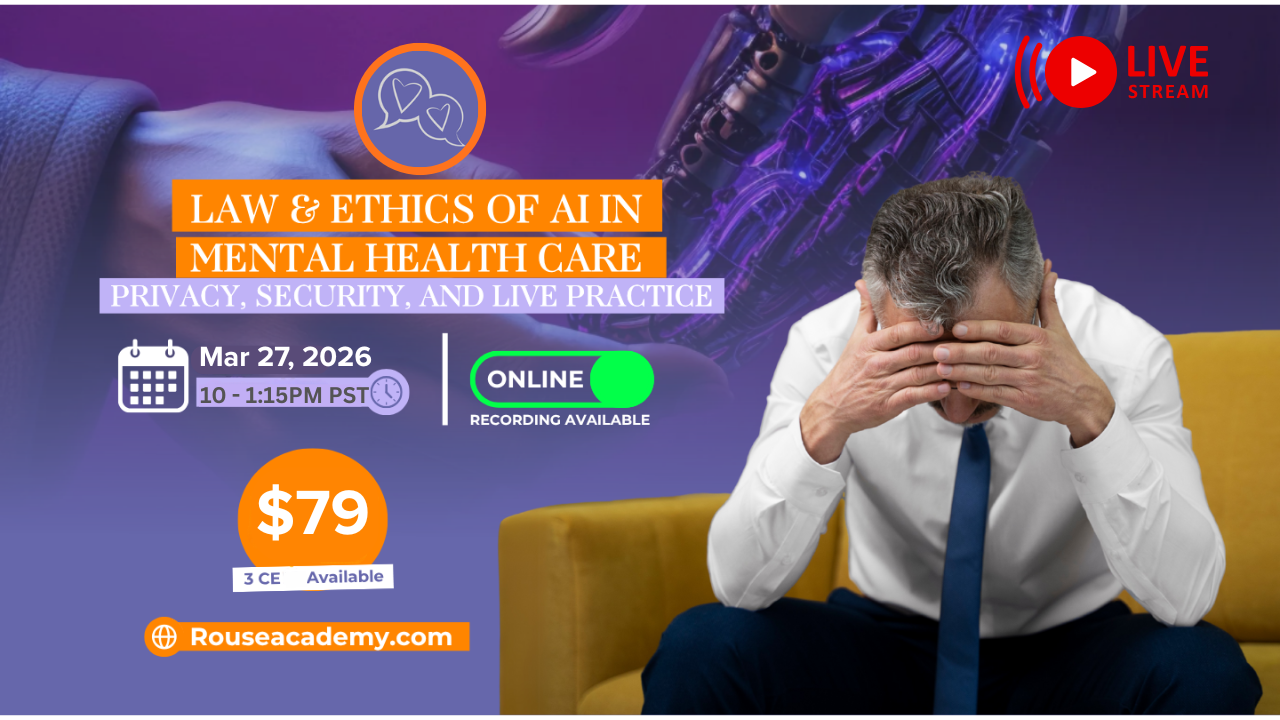 Law and Ethics in AI mental healthcare