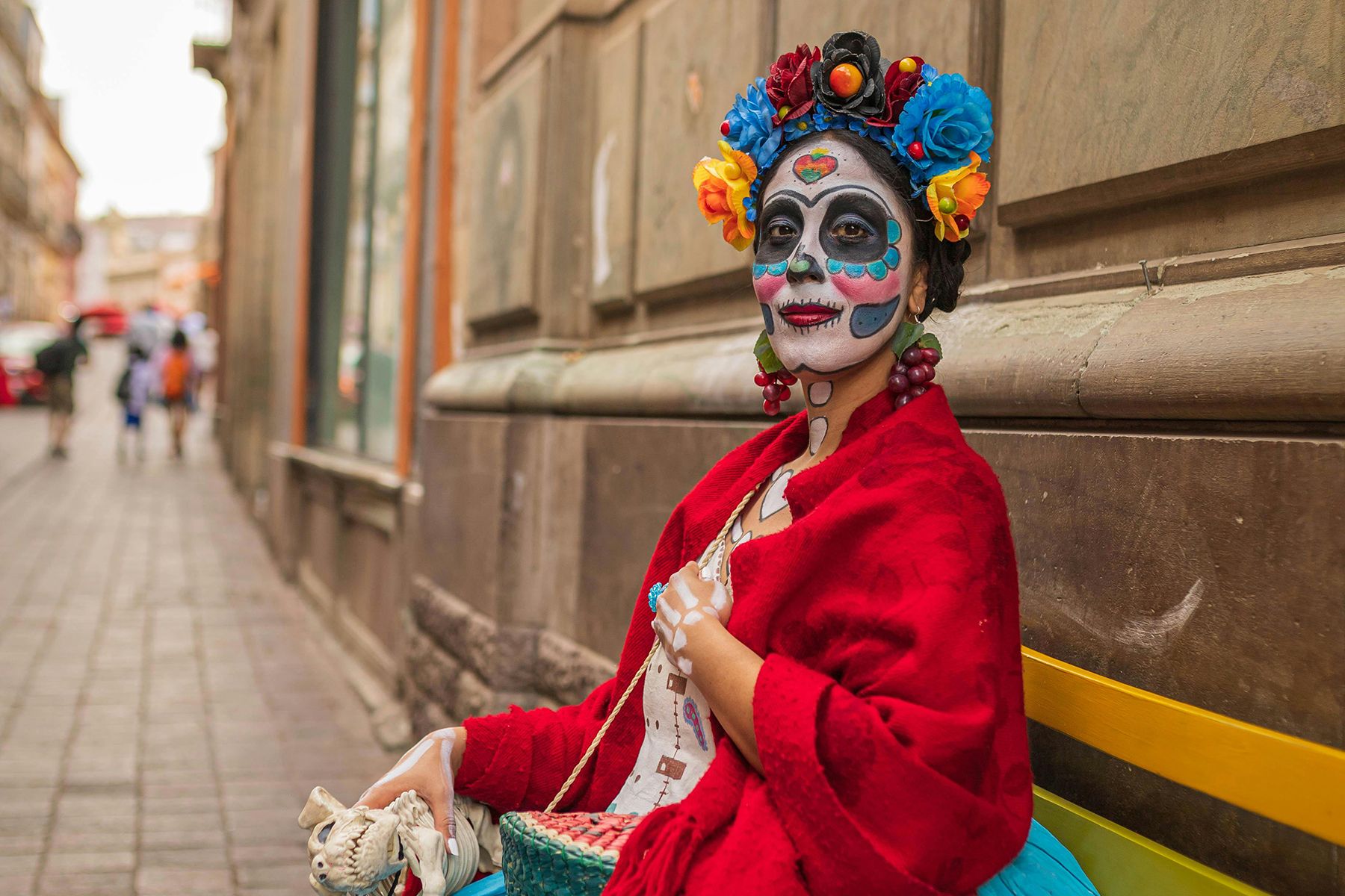 silhouette of man in weathered arch