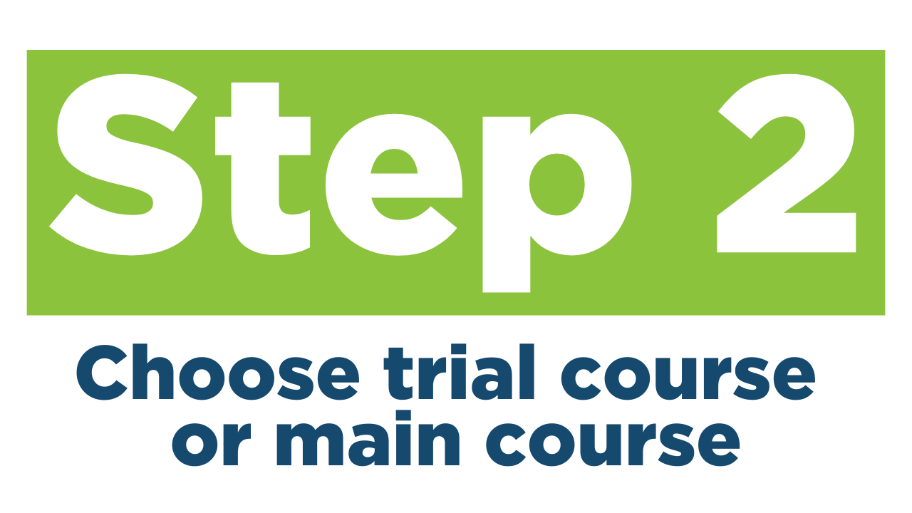 Start your online course