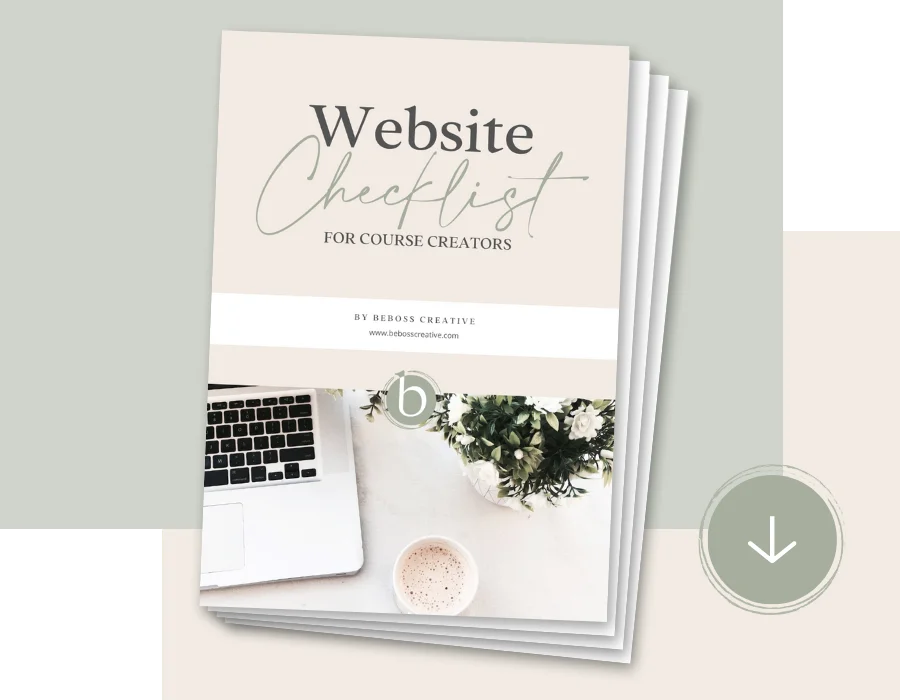 website checklist for course creators