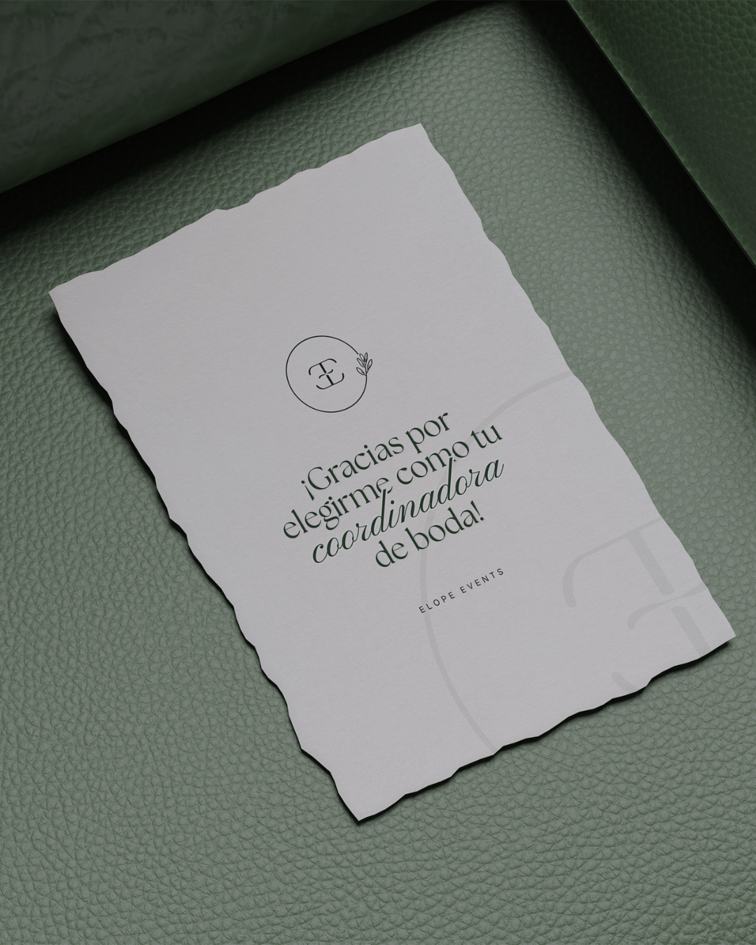 libreta para wedding planner elegante, Logo para identidad de eventos minimalista