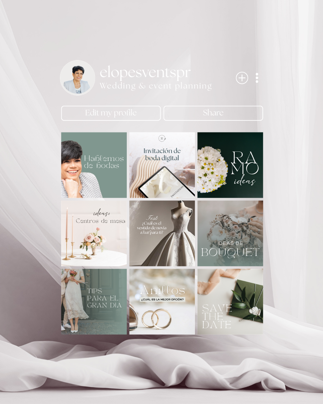 tarjeta de gracias para wedding planner elegante, ideas de taretas de presentación