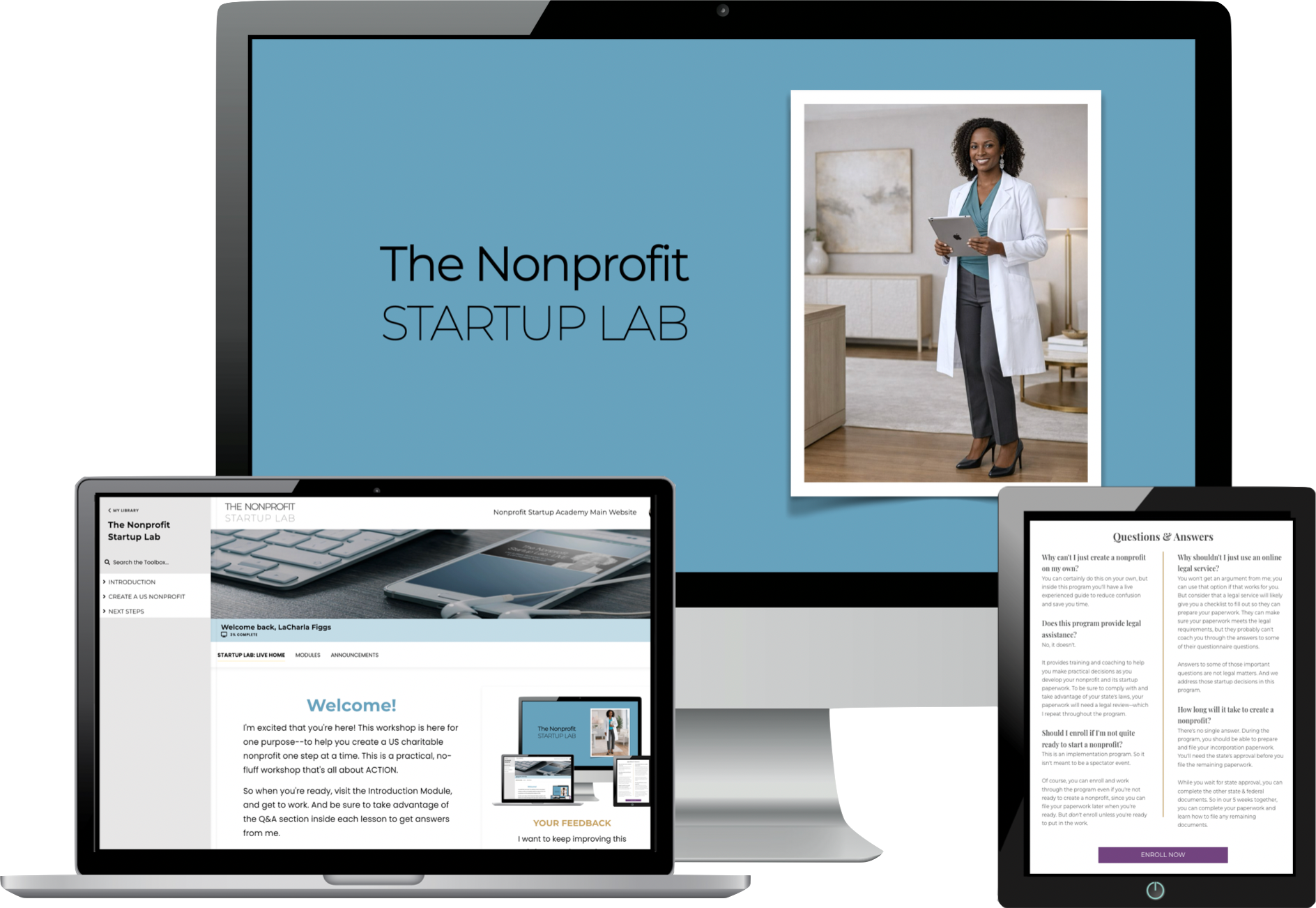 Computer & Document Mockup