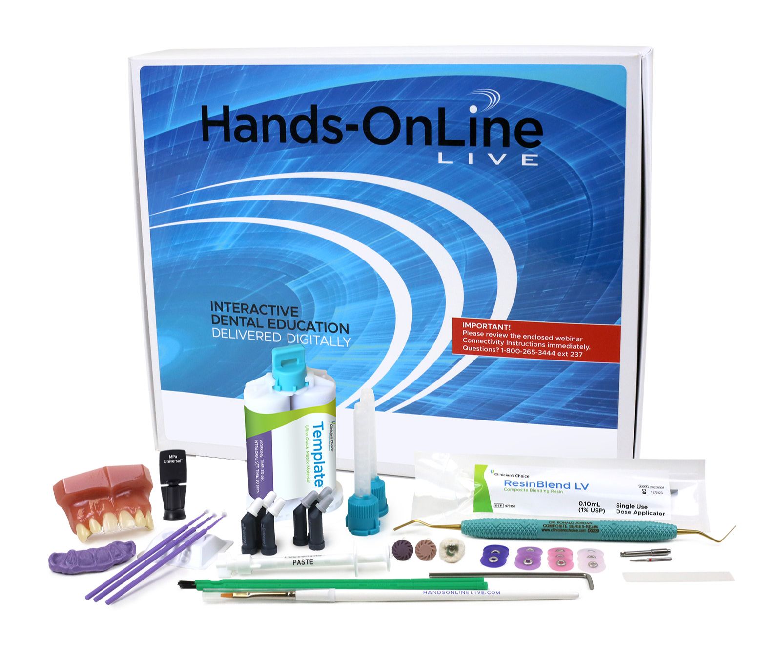 Esthetic Peg Lateral & Class III Direct Restorations hands-on Technique Kit included in tuition