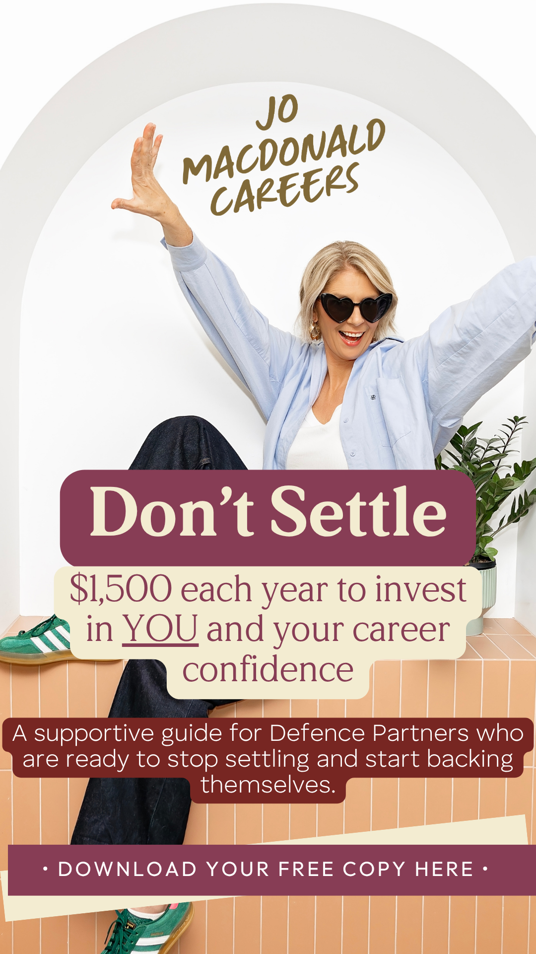 Don't Settle free guide for Defence Partners cover