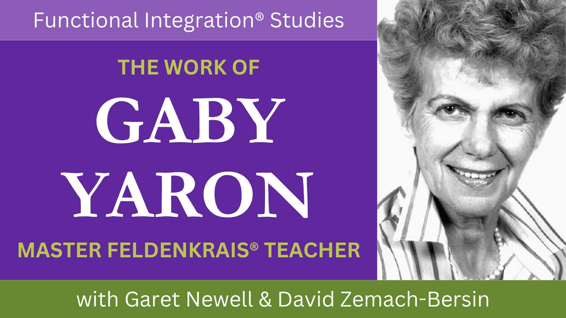 Black and white photograph of Gaby Yaron