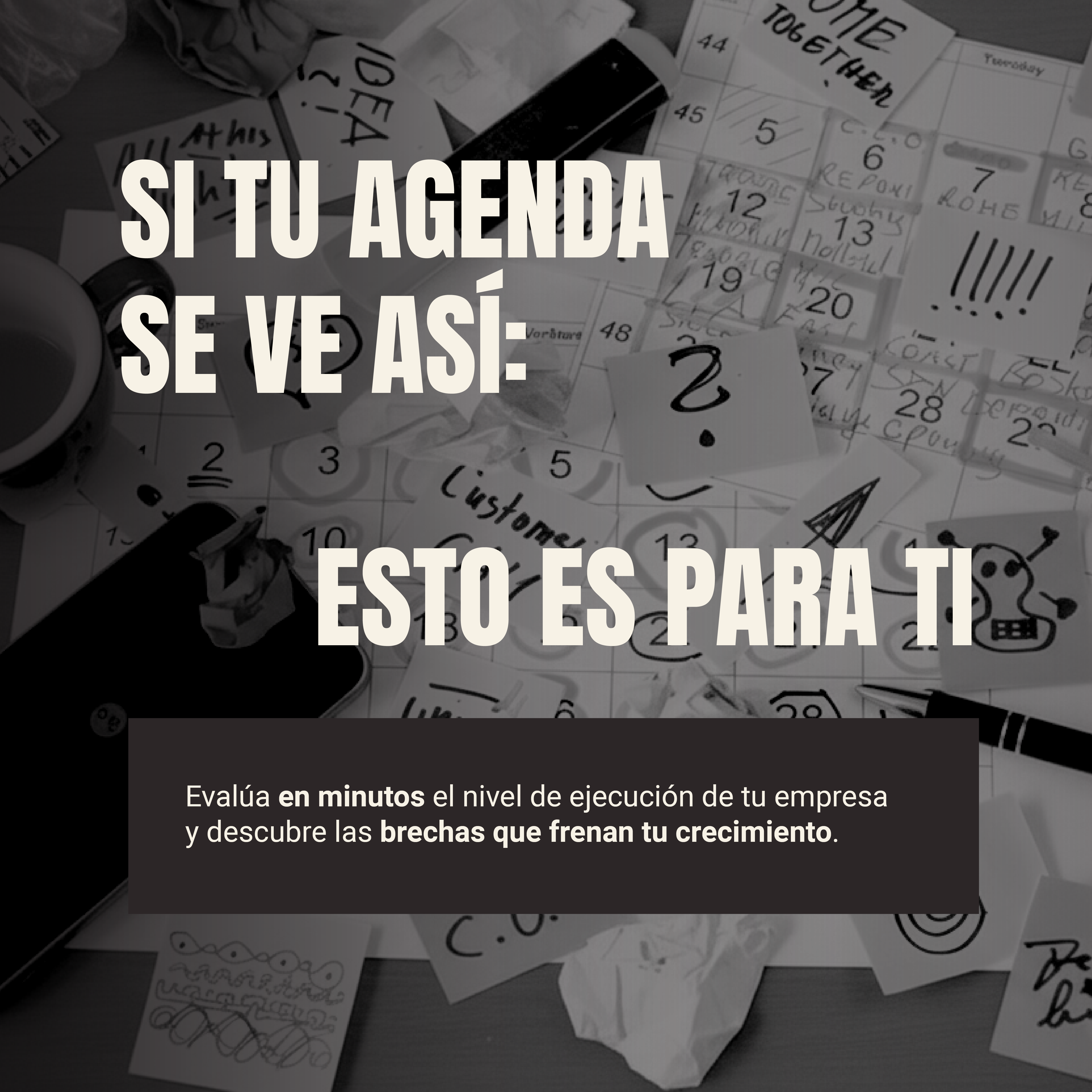 SI TU AGENDA SE VE ASI: ESTO ES PARA TI 