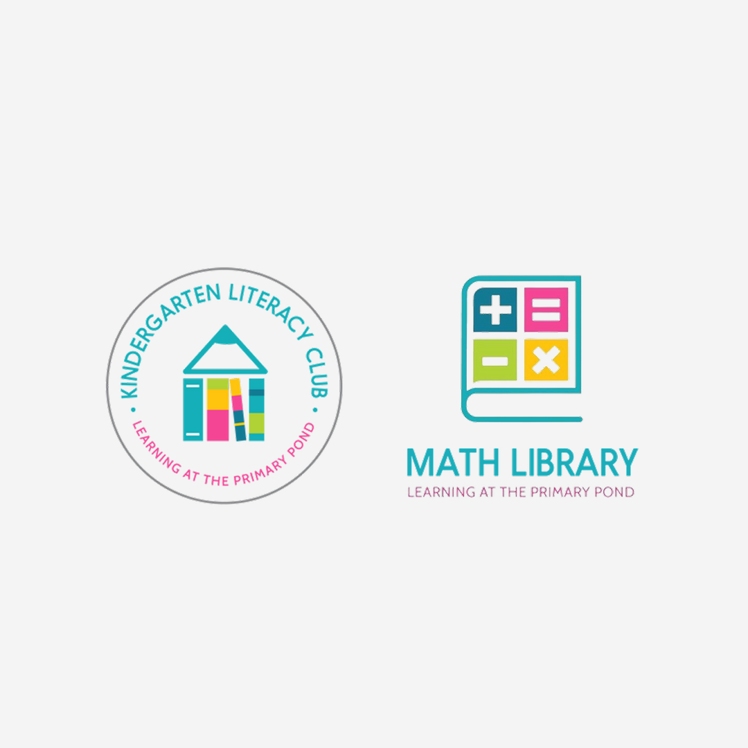 Kindergarten Literacy Club and Math Library Logos