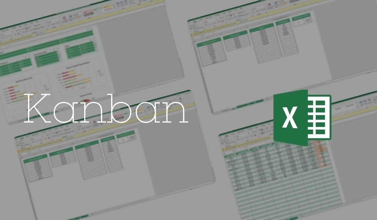 Kanban board template for Google Sheets and Excel.